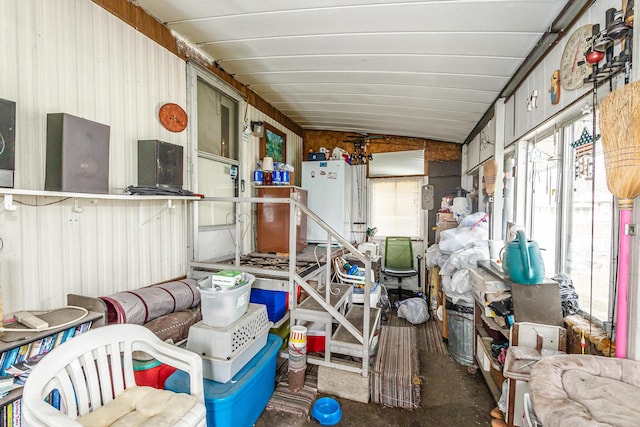 interior space featuring water heater