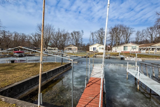 view of dock