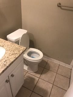 30200 Southfield Rd Unit 204, Southfield, MI 48076 - bathroom featuring toilet, tile patterned floors, and vanity
