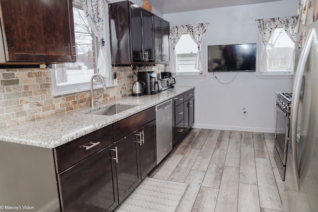 5324 Buchanan Ave, Warren, MI 48092 - kitchen featuring decorative backsplash, a wealth of natural light, a sink, and dishwasher