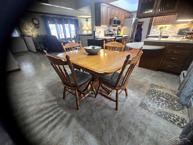 view of dining area