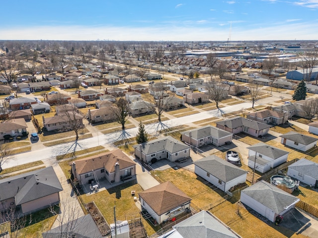 drone / aerial view featuring a residential view