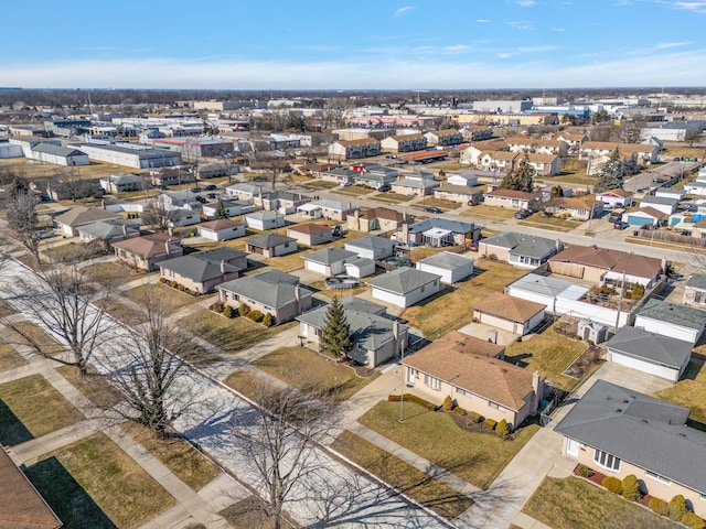 drone / aerial view featuring a residential view