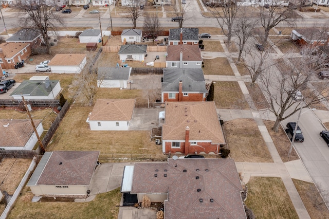 aerial view featuring a residential view