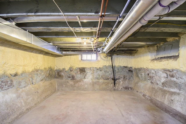 view of basement