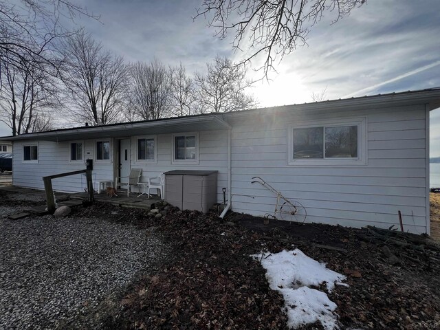 11698 Elm Park Dr, Manitou Beach, MI 49253 - view of back of house