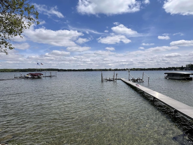 11698 Elm Park Dr, Manitou Beach, MI 49253 - dock featuring a water view