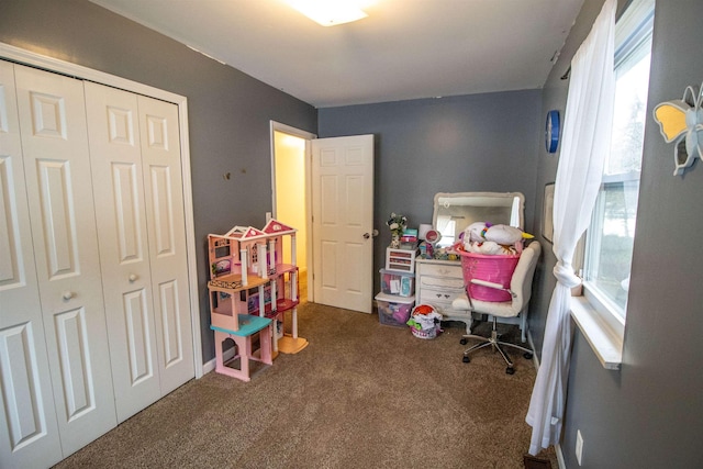 office with carpet flooring