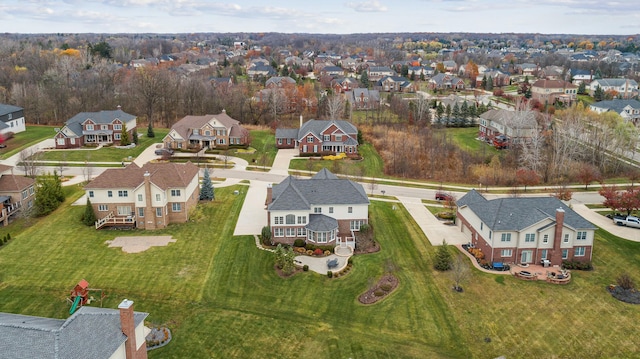 birds eye view of property featuring a residential view