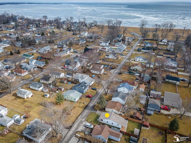 aerial view featuring a residential view