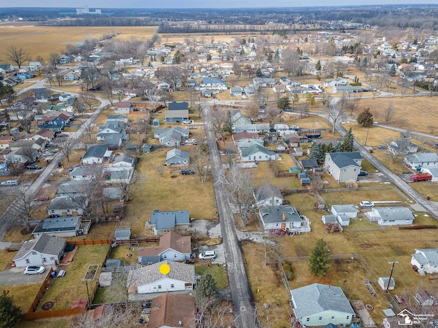 aerial view featuring a residential view