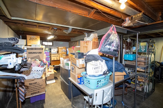 view of storage room