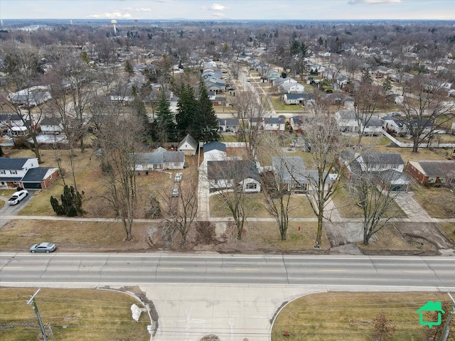 birds eye view of property featuring a residential view