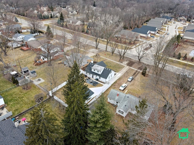 drone / aerial view featuring a residential view