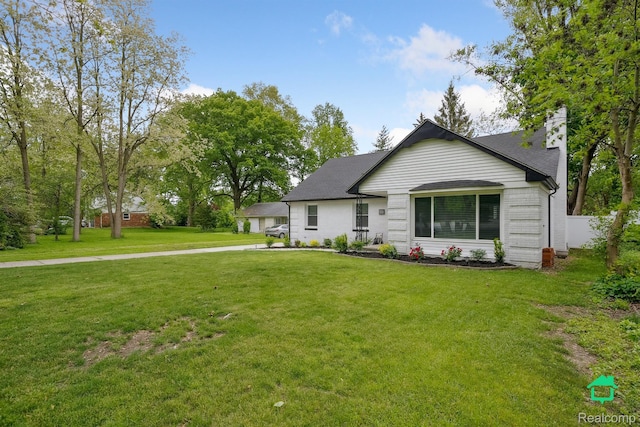 41415 Five Mile Rd, Plymouth, MI 48170 - ranch-style house featuring a chimney