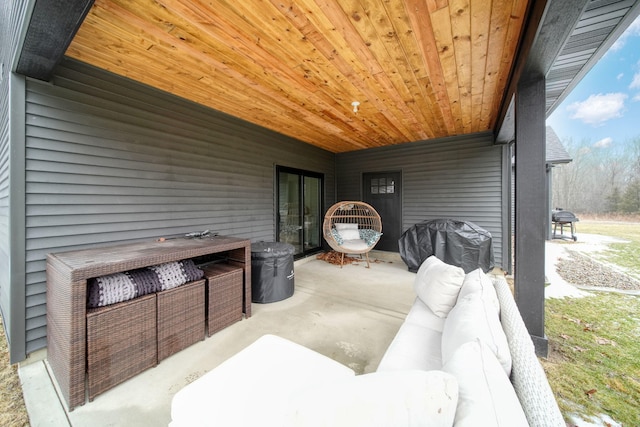 7450 Sears Rd, Horton, MI 49246 - view of patio featuring area for grilling