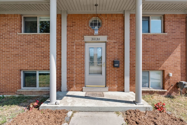 34134 Dequindre Rd, Sterling Heights, MI 48310 - property entrance featuring brick siding