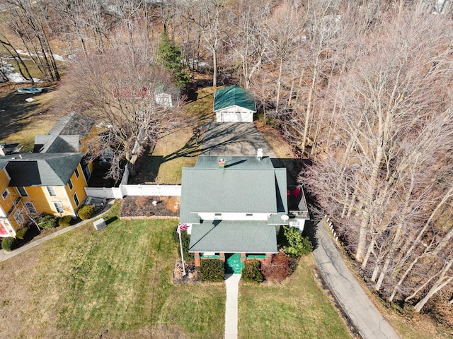 birds eye view of property