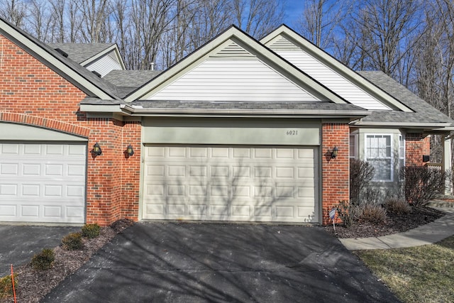 garage with driveway