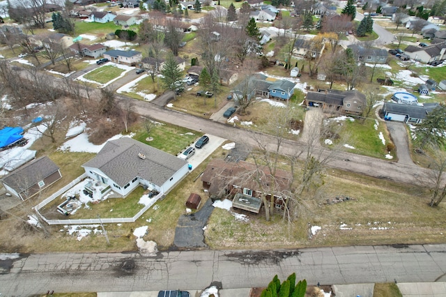 birds eye view of property featuring a residential view