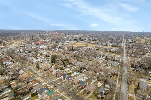 drone / aerial view featuring a residential view