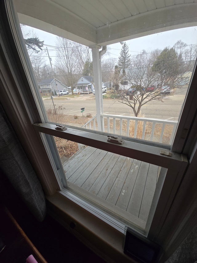 interior details with a residential view