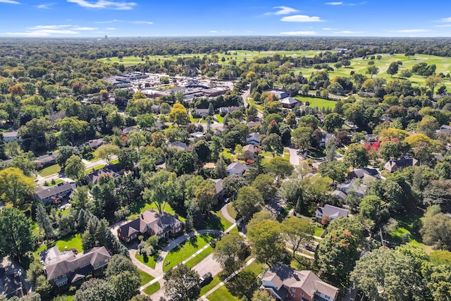 bird's eye view featuring a residential view