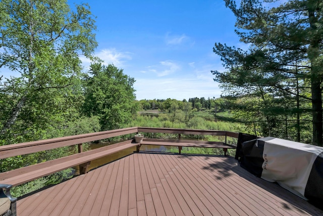 12260 183rd Ave, Big Rapids, MI 49307 - view of wooden deck