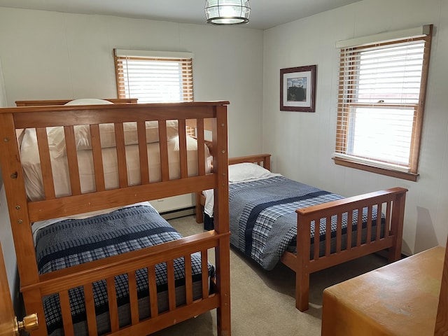 bedroom featuring carpet flooring