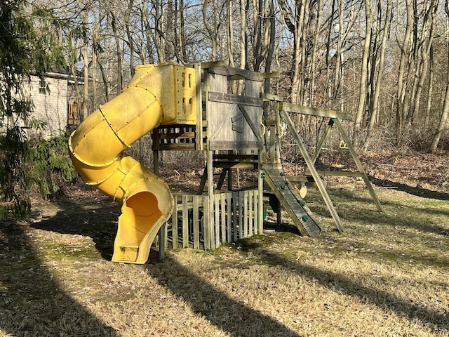 view of jungle gym