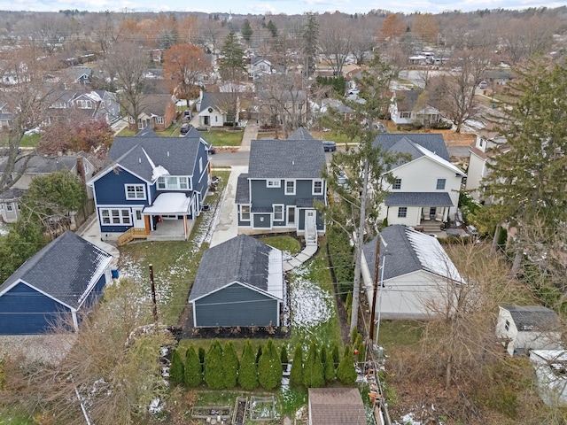 drone / aerial view featuring a residential view