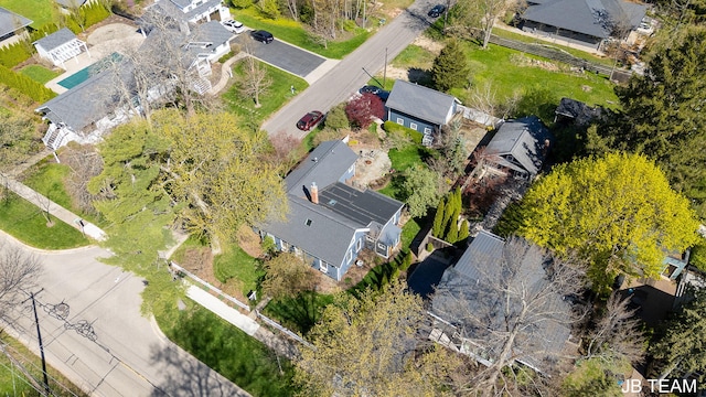 bird's eye view featuring a residential view