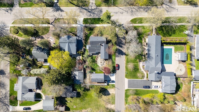 birds eye view of property featuring a residential view