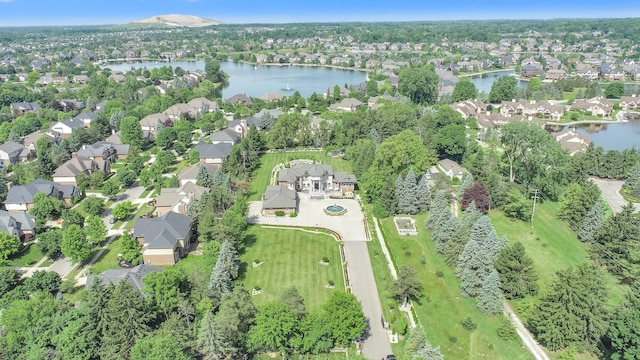 17965 Beck Rd, Northville, MI 48168 - birds eye view of property with a residential view and a water view