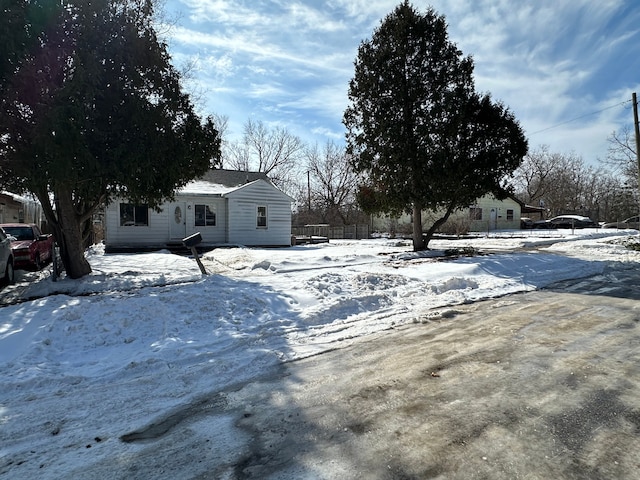 view of snowy yard