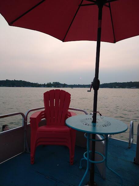 view of patio featuring a water view