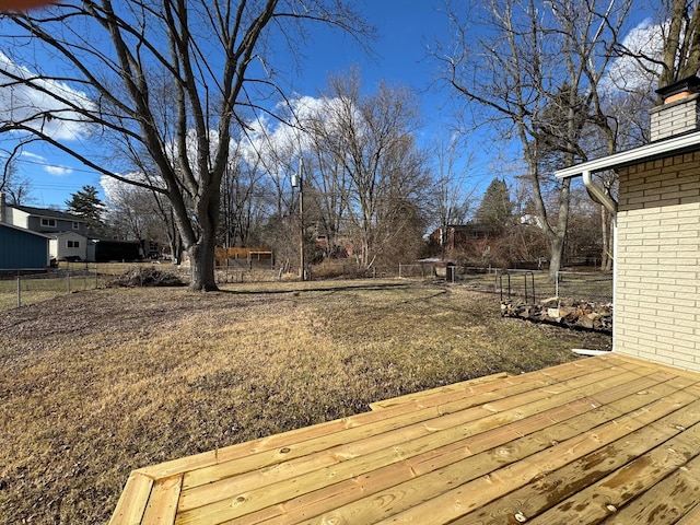 deck with fence