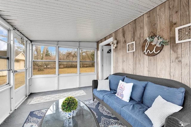 sunroom / solarium featuring a wealth of natural light