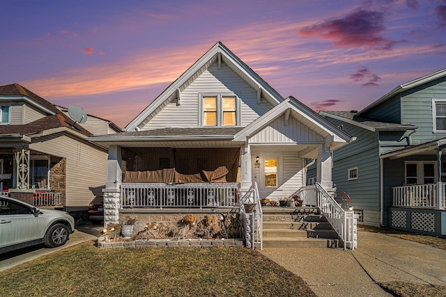 view of front of house featuring a porch