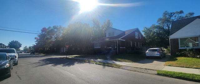 view of street with curbs and sidewalks