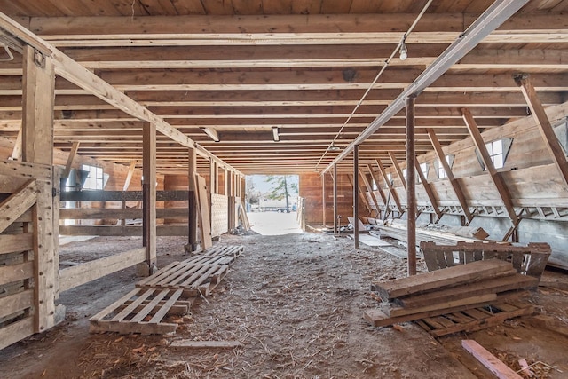 view of horse barn