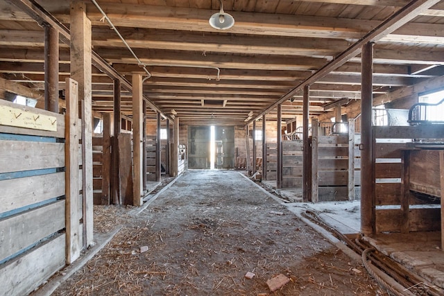 view of horse barn