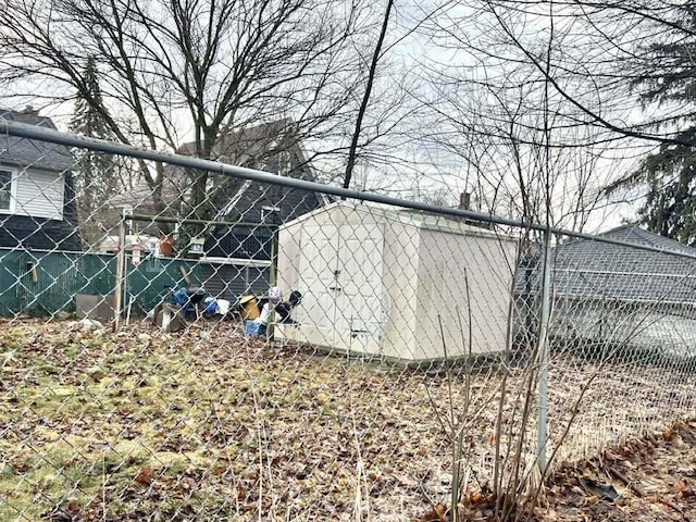 view of outdoor structure featuring fence