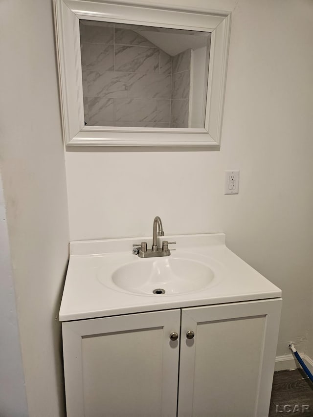 bathroom featuring vanity