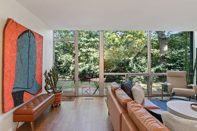 sunroom with a healthy amount of sunlight