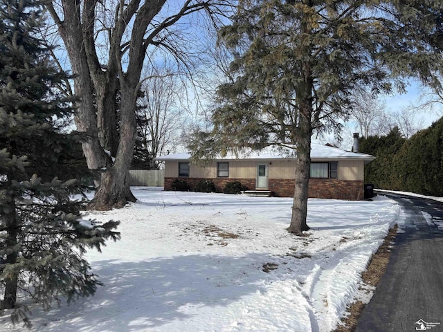 view of ranch-style house