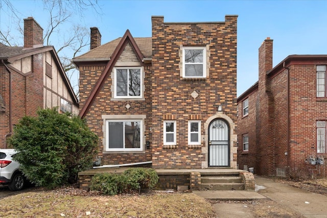 view of front of property with brick siding