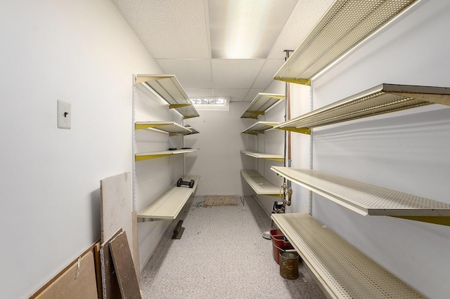 view of storage room