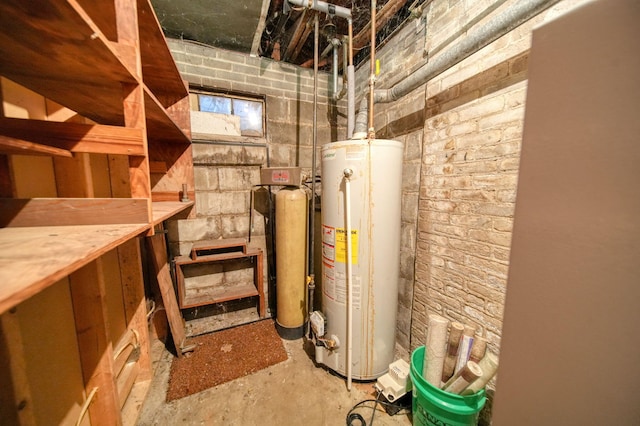 utilities featuring gas water heater