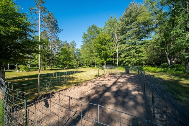 exterior space with fence